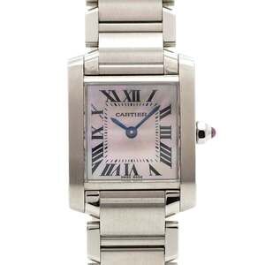 Cartier Tank Française SM W51028Q3 Pink Dial Women's Watch